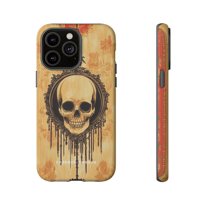 Gothic Skull Elegance iPhone 14 - Tough Phone Case