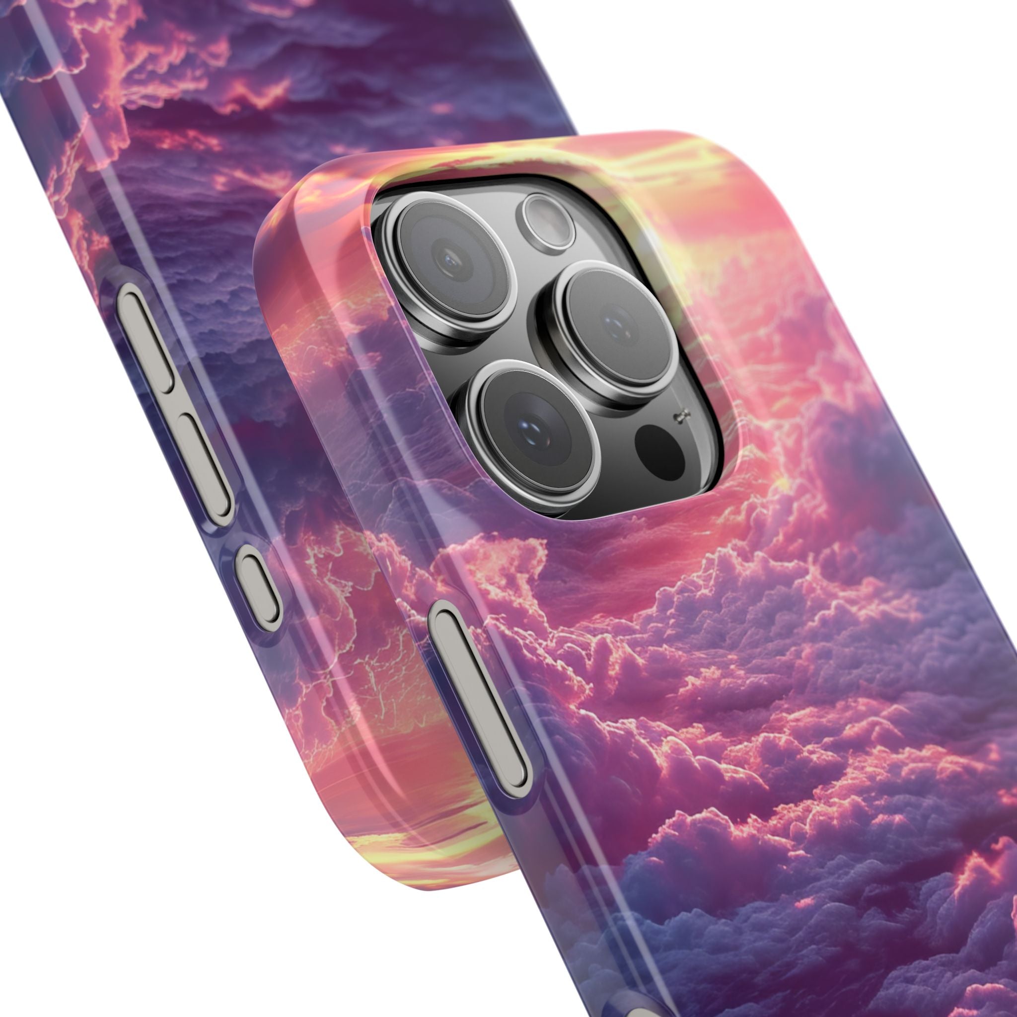 Pink Purple Clouds - Slim iPhone 16 Phone Case