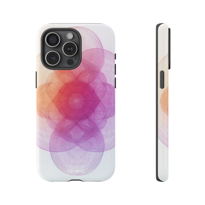 Radiant Circles Expand - iPhone Case