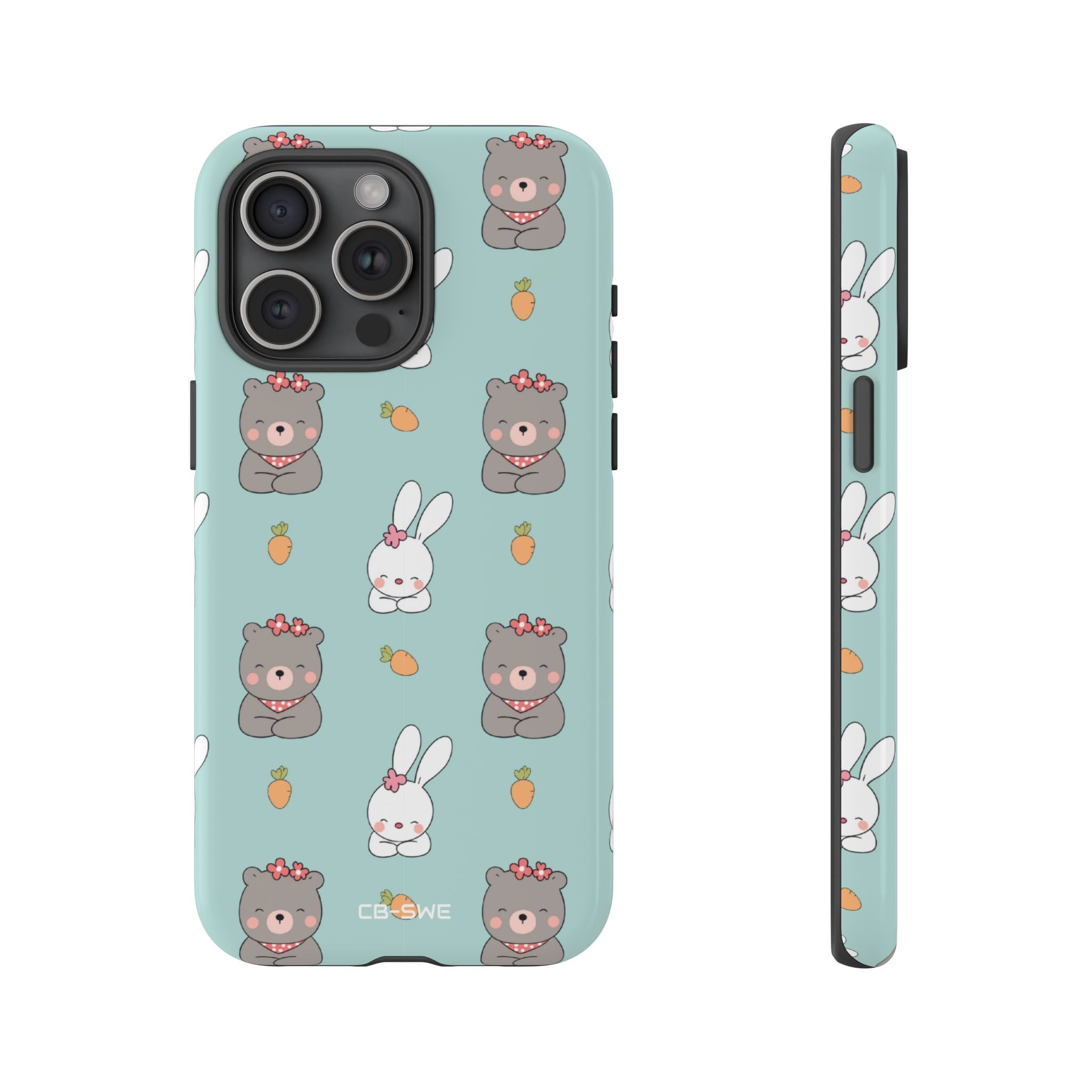 Bunnies Gather Carrots - iPhone Case