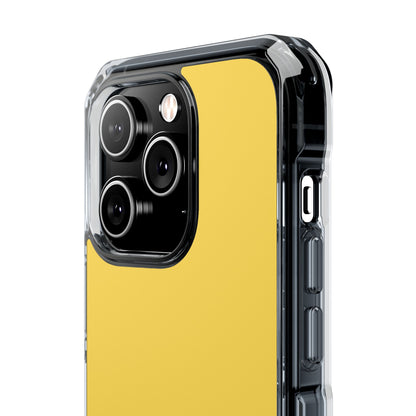 Mustard Yellow - Clear Impact Case for iPhone