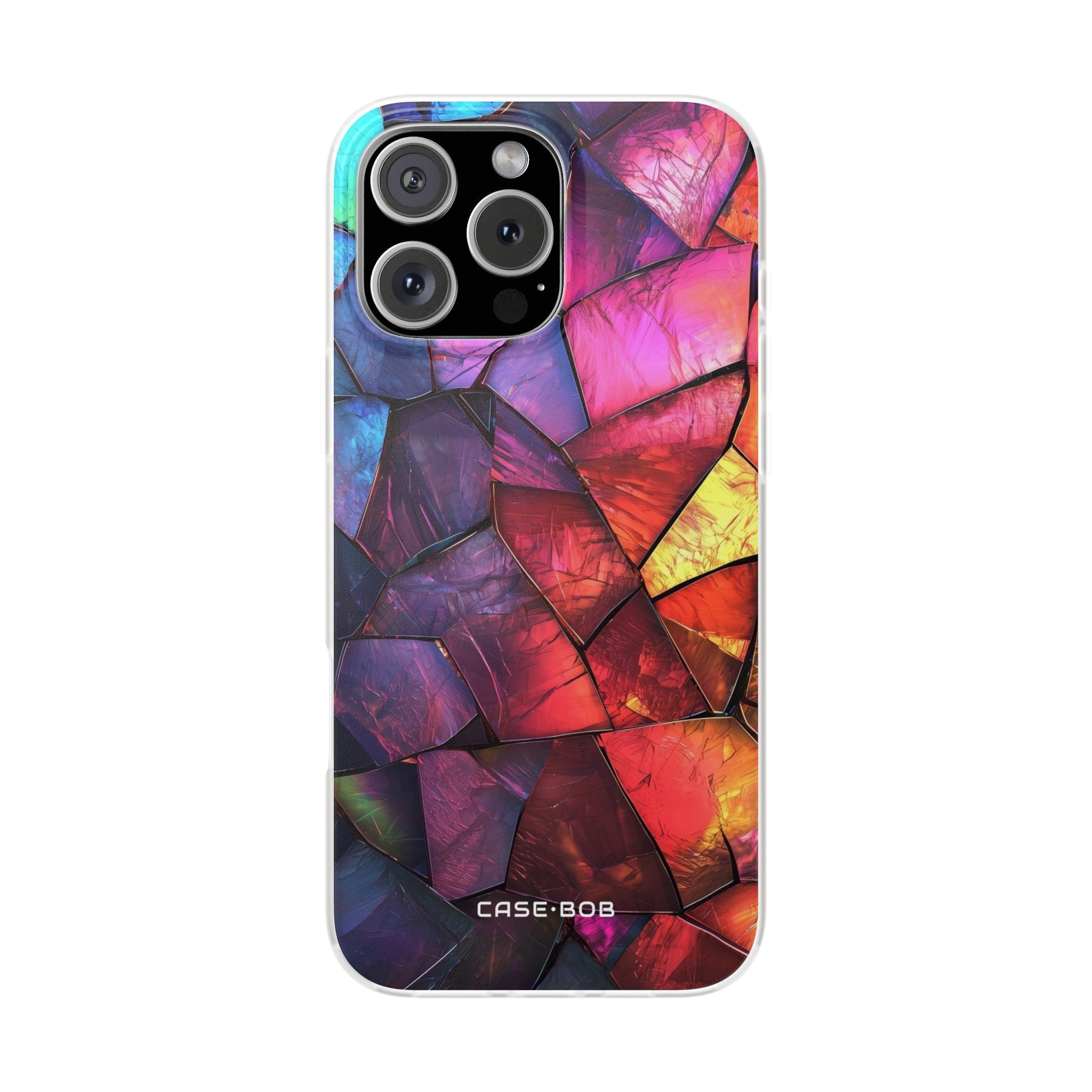 Cracked Prism iPhone 16 Pro Max Case - Soft