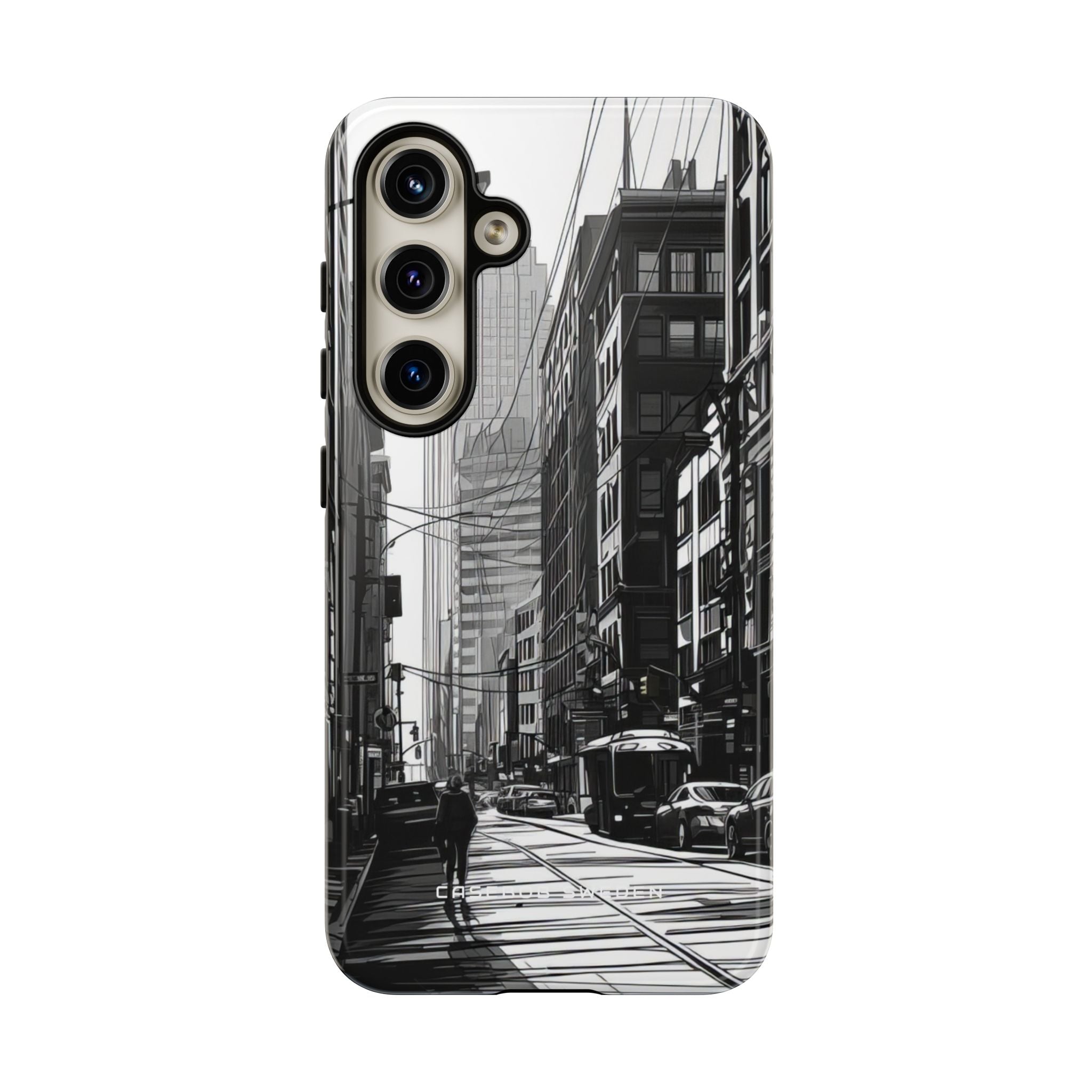 Urban Cityscape Line Perspective Samsung S24 - Tough Phone Case