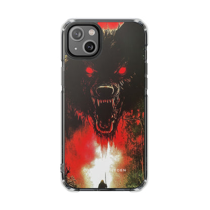 Bloodmoon Wolf's Lament iPhone 14 - Clear Impact Phone Case