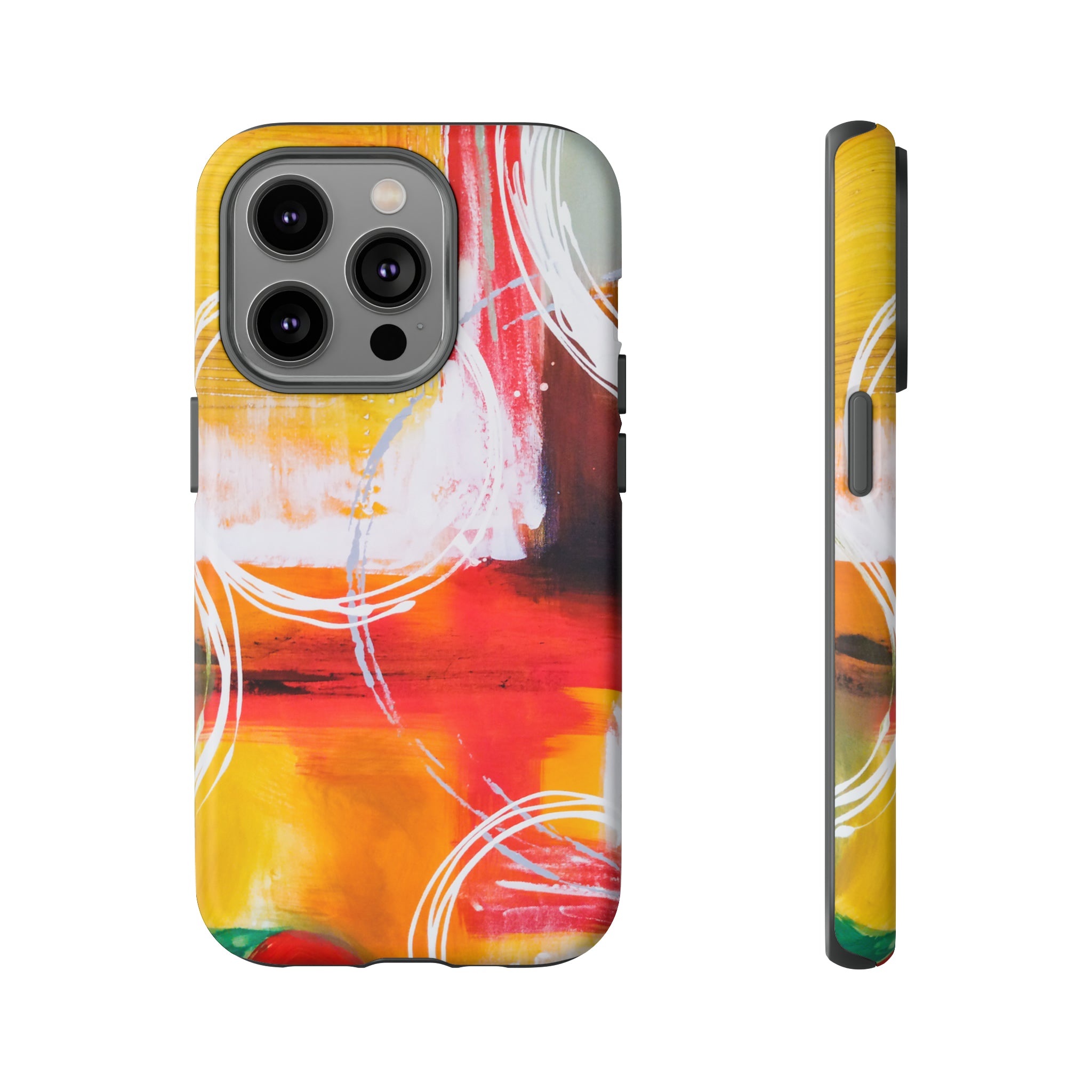 Abstract Yellow - Protective Phone Case