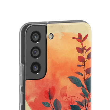 Orange Sun Harmony - Flexi Samsung S22 Phone Case