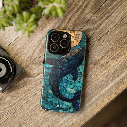 Whale Dives Upward - iPhone Case