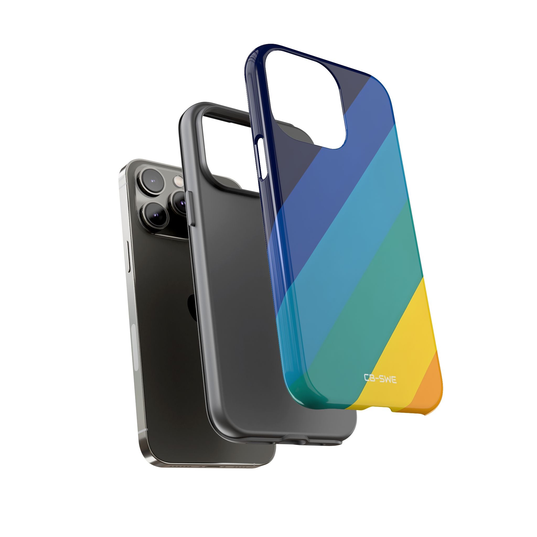 Diagonal Color Spectrum - iPhone Case