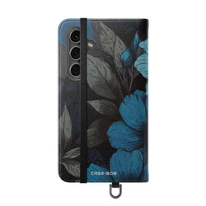 Blue Petal Bloom - Samsung S24 Case - Wallet