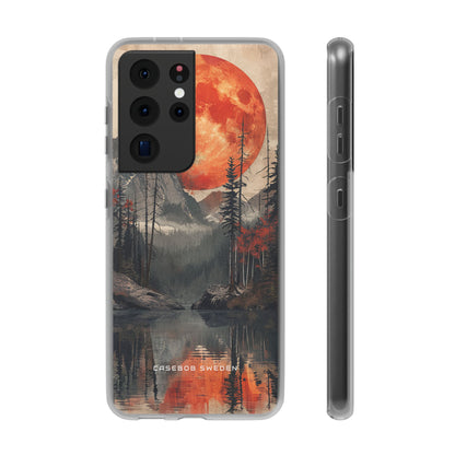 Celestial Glow Over Reflective Landscape Samsung S21 - Flexi Phone Case