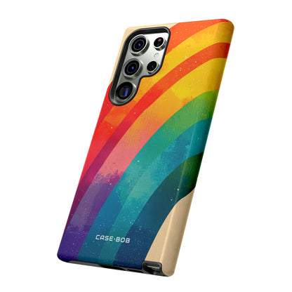 Textured Rainbow Arc Samsung S23 Ultra Case - Tough