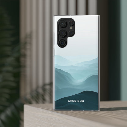Teal Mist Mountains Samsung S22 Ultra Case - Soft