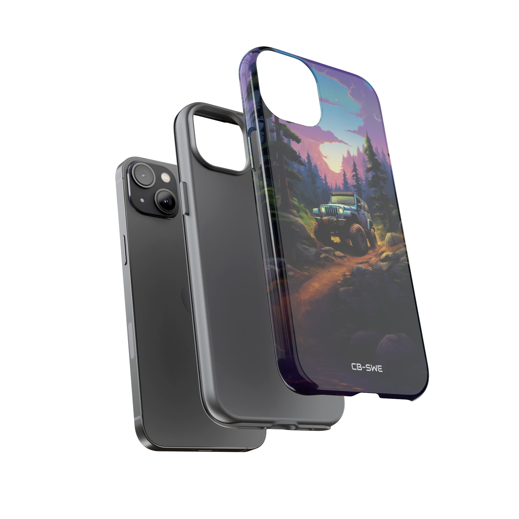 Sunset Forest Drive - iPhone Case