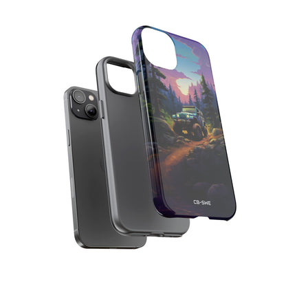 Sunset Forest Drive - iPhone Case