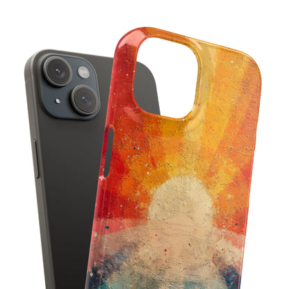 Sunburst Energy - Slim iPhone 15 Phone Case