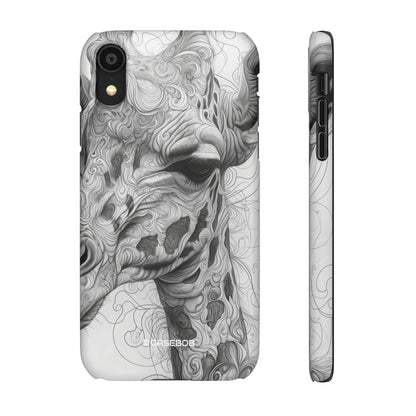 Monochrome Giraffe | Slim Phone Case for iPhone