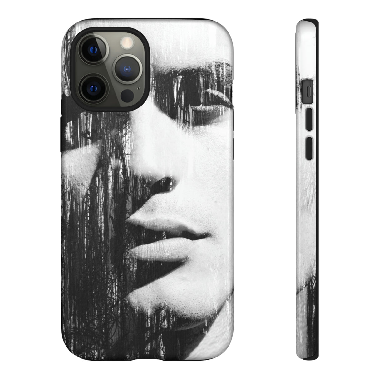 Black & White Pop Art - Protective Phone Case