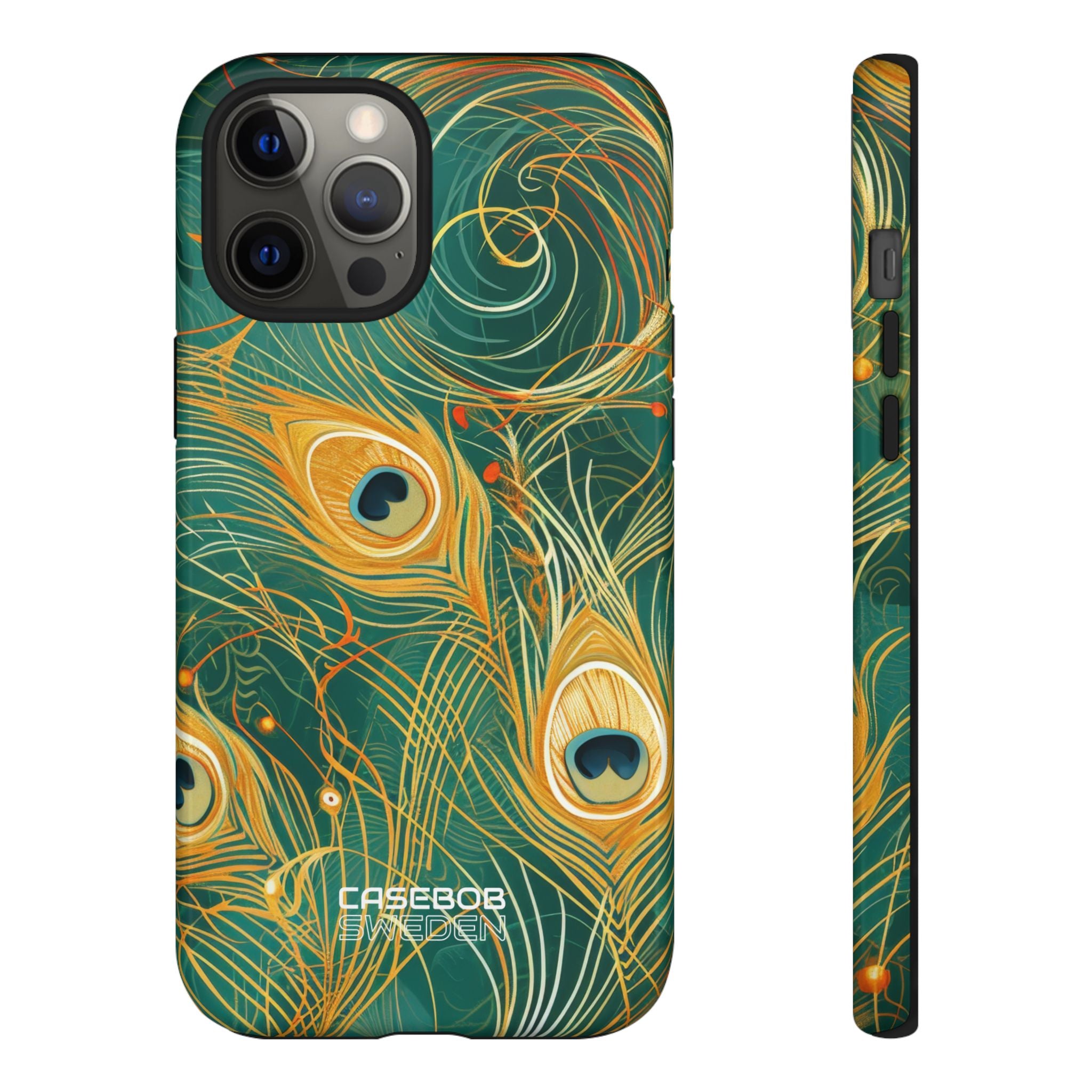 Vibrant Peacock Whirl iPhone 12 - Tough