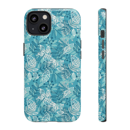 Spring Blue Leaf - Protective Phone Case