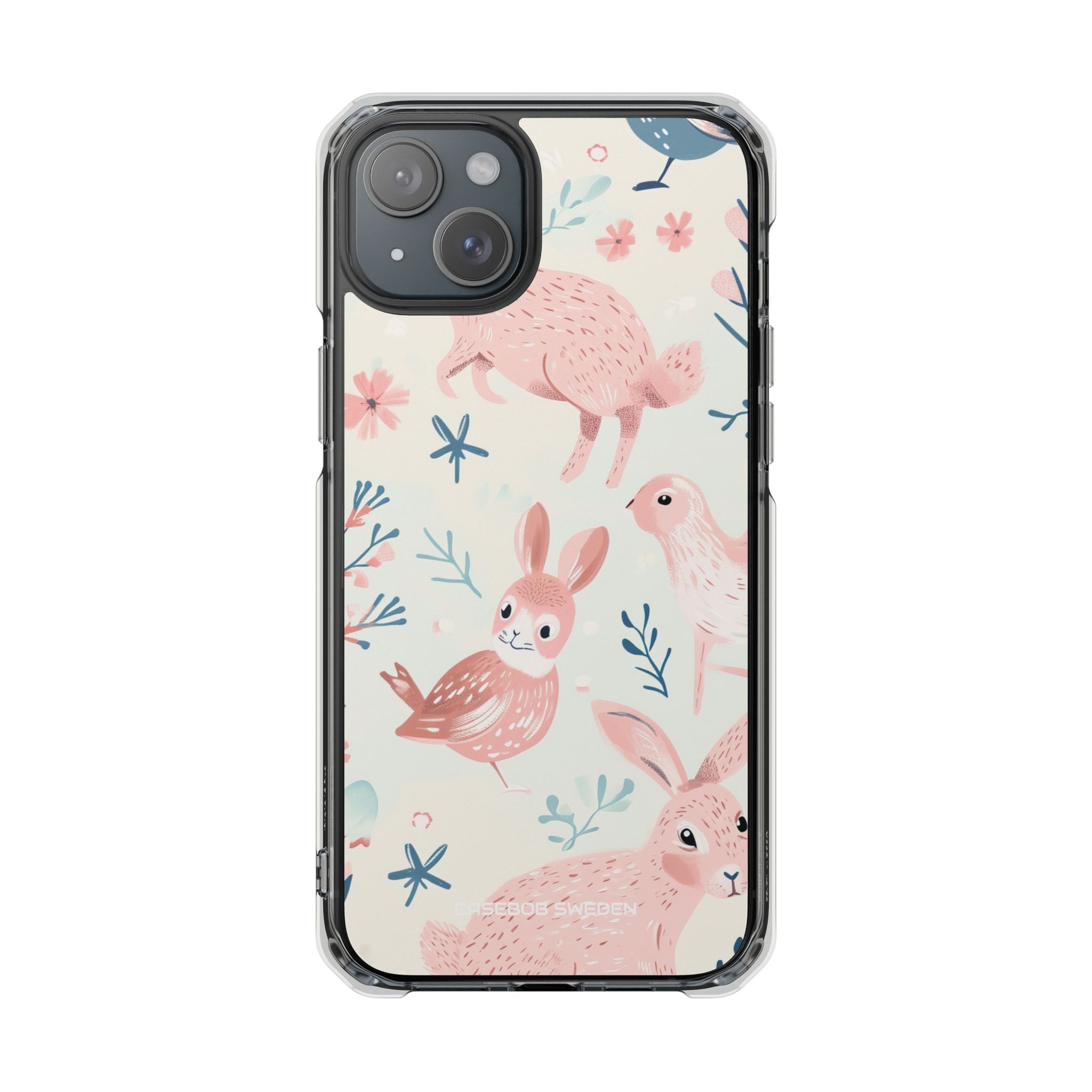 Pastel Whimsical Nature - Clear Impact iPhone 15 Phone Case