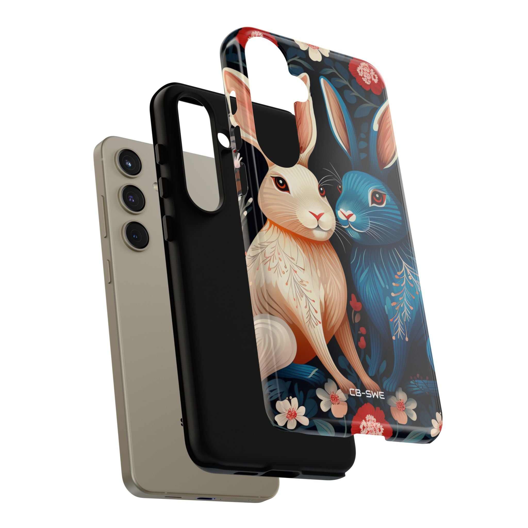 Rabbits Embrace Blossoms - Samsung Case