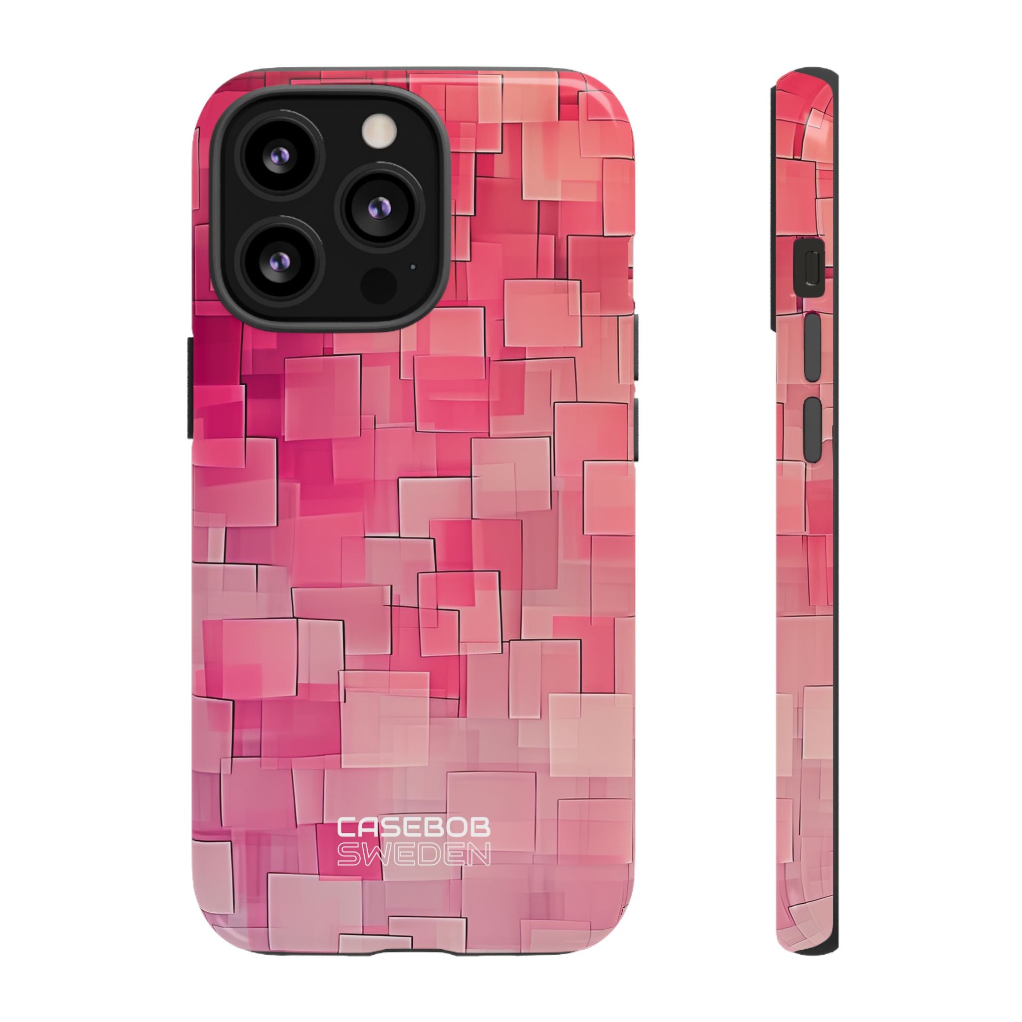 Layered Pink Geometry iPhone 13 - Tough