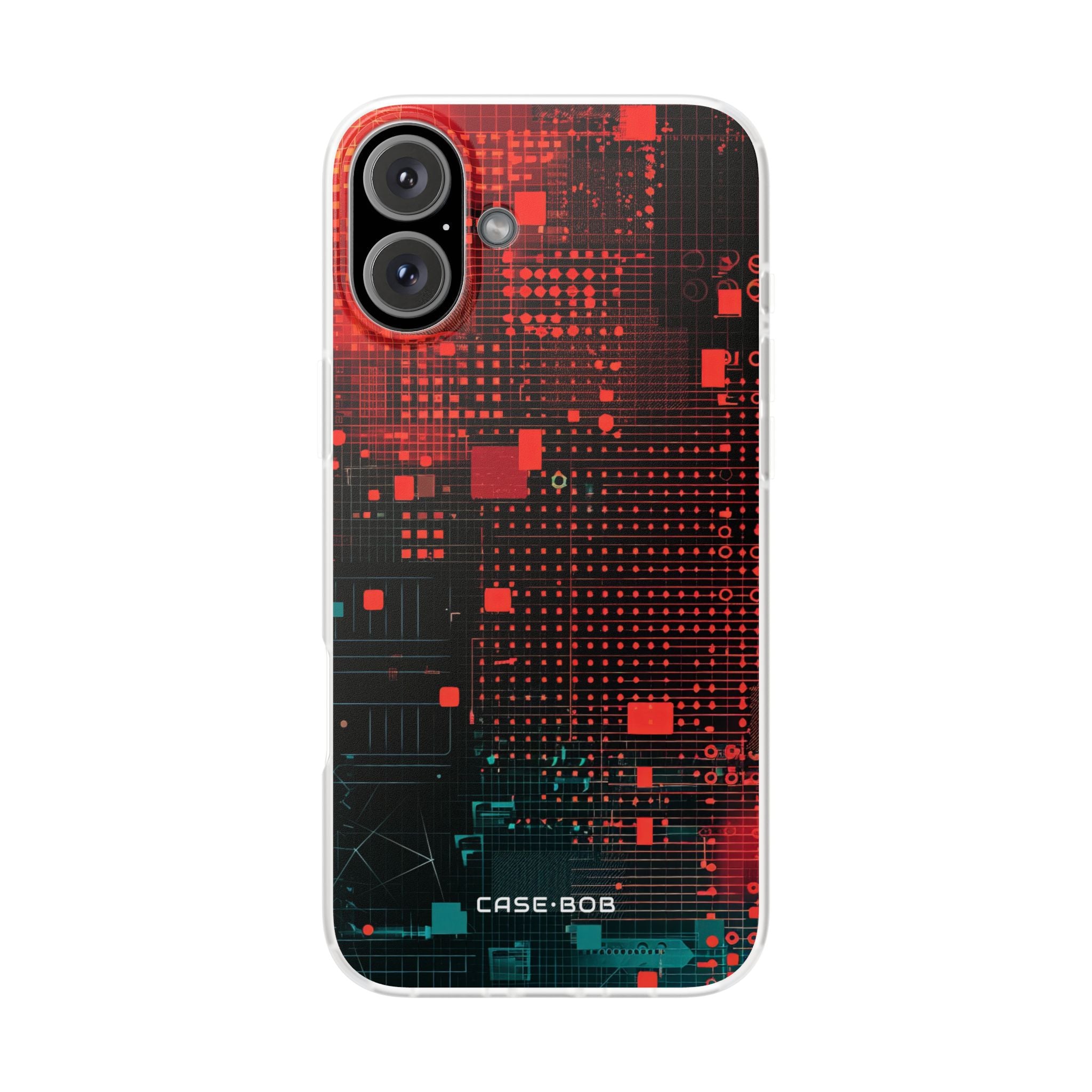 Grid Fusion iPhone 16 Plus Case - Soft