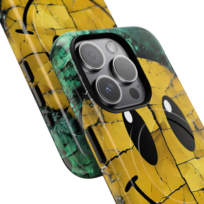 Cracked Smiley iPhone 15 Pro Case - Tough+