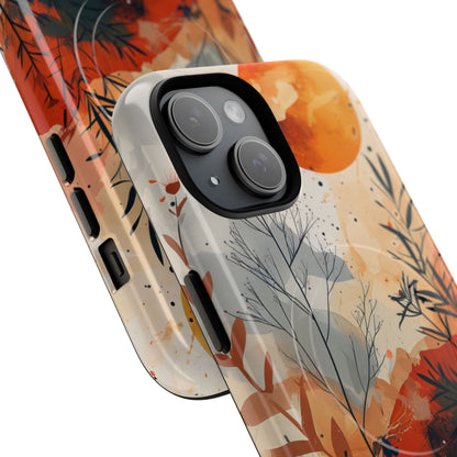 Orange Solstice iPhone 15 Case - Tough+