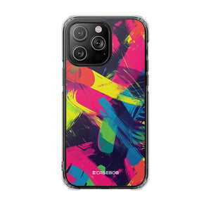 Pantone Neon Patterns | Handyhülle für iPhone (Clear Impact Case – magnetisch)