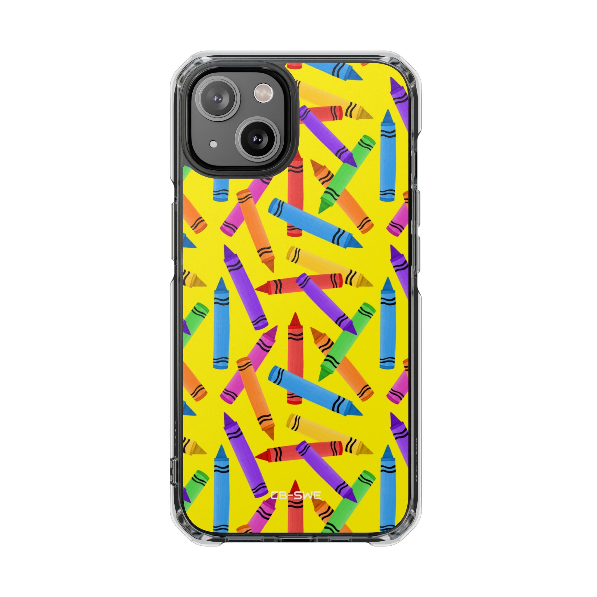 Crayons Scatter Playfully iPhone Case - Impact