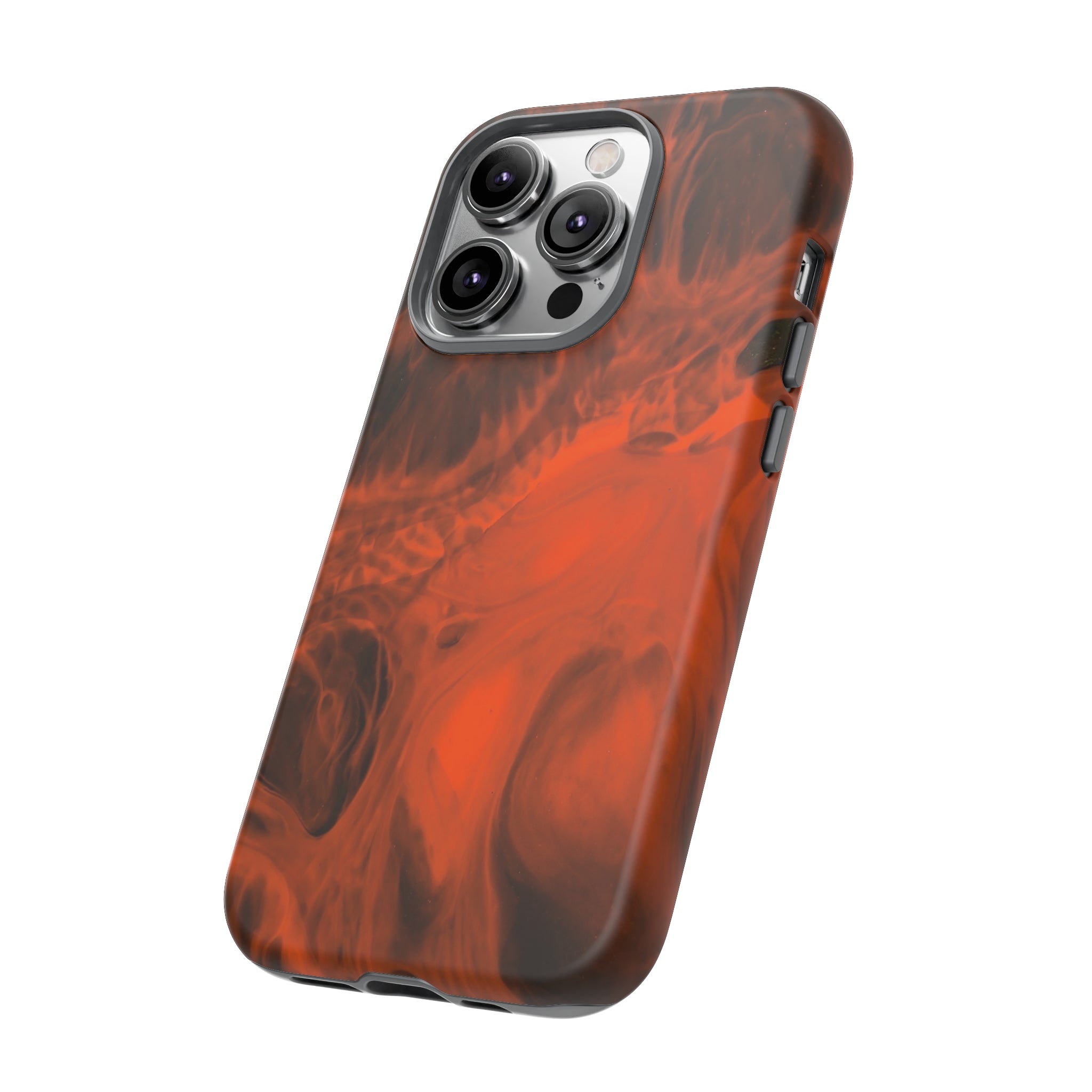 Red Flame Ink Art iPhone Case (Protective) Phone Case