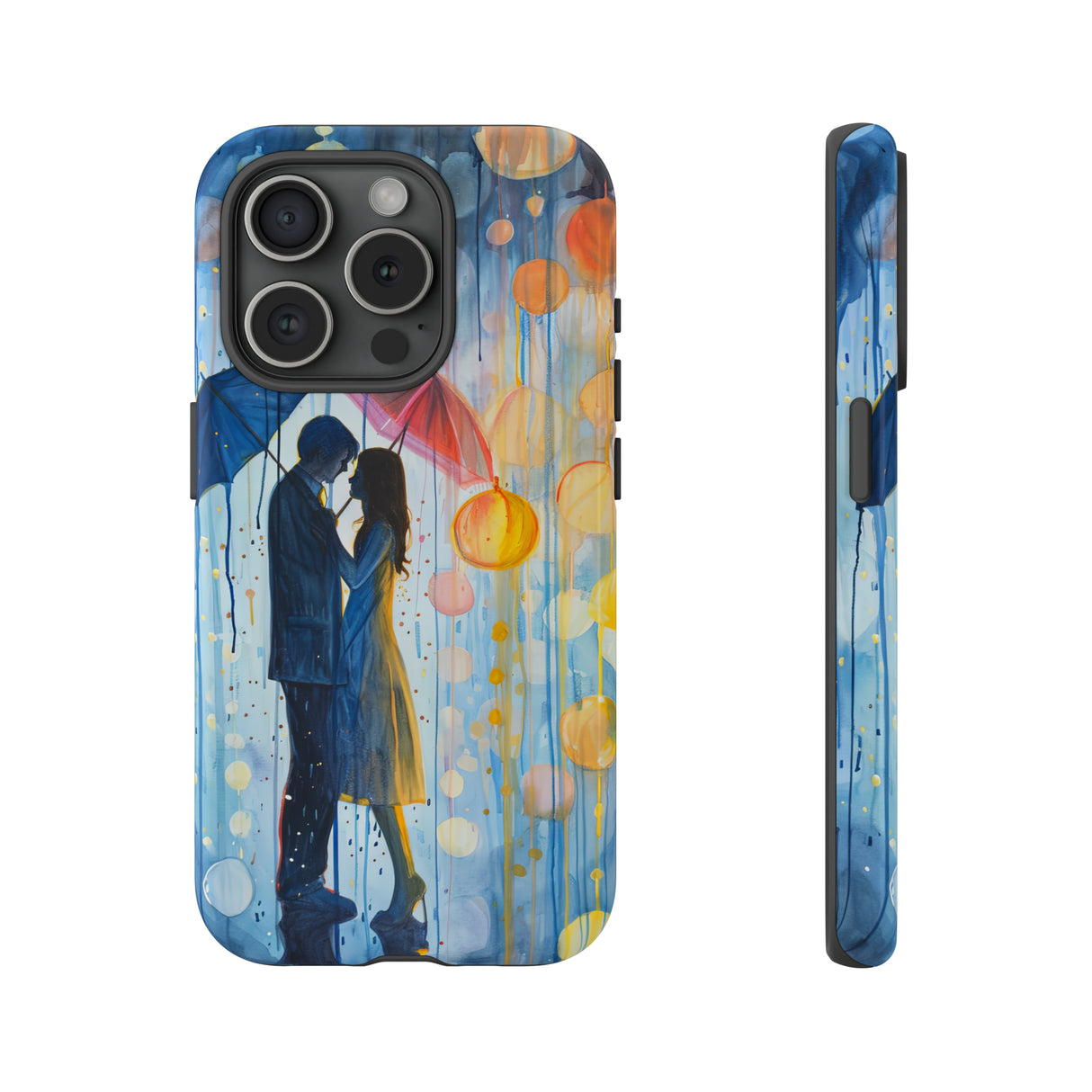 Rainy Day Love Umbrellas - Protective Phone Case