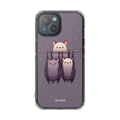 Bats Hang Playfully iPhone Case - Impact
