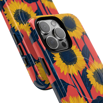 Sunflower Joy Coral iPhone 16 - Tough+
