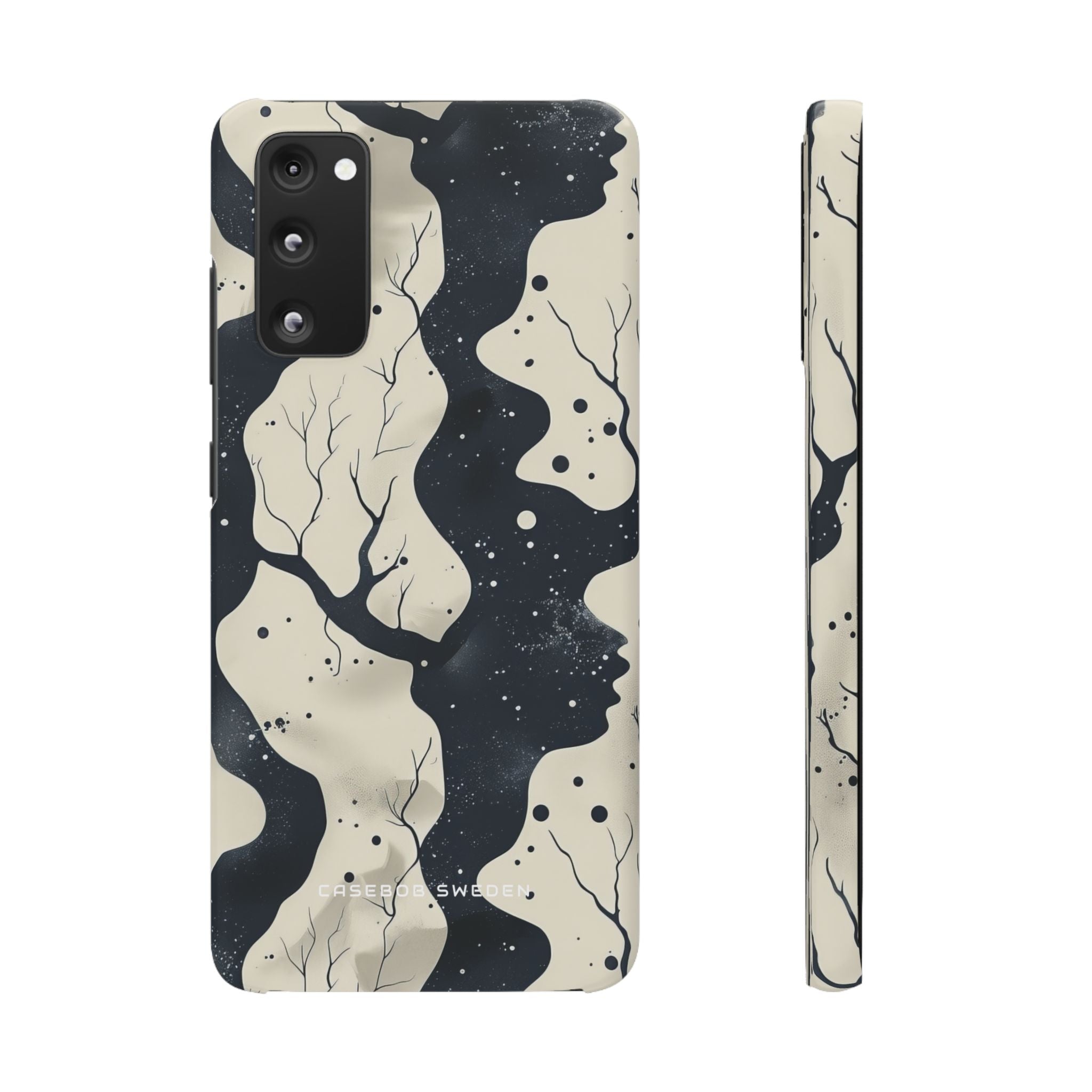 Organic Fluid Silhouettes with Cosmic Depth Samsung S20 - Slim Phone Case