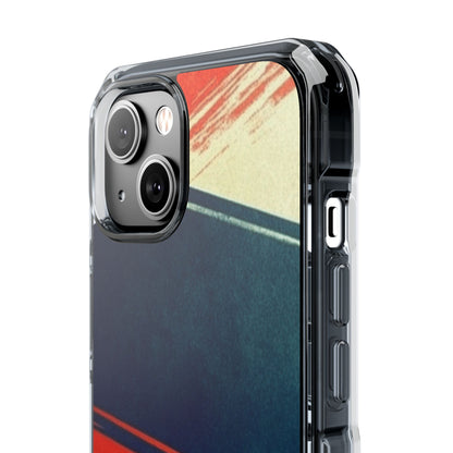 Blue Diagonal Motion iPhone 14 Case - Impact