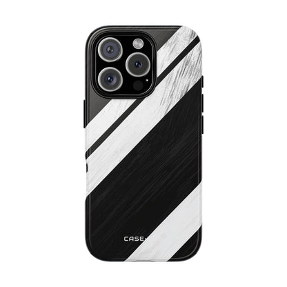 Grainy Stripe Shadow iPhone 16 Pro Case - Tough