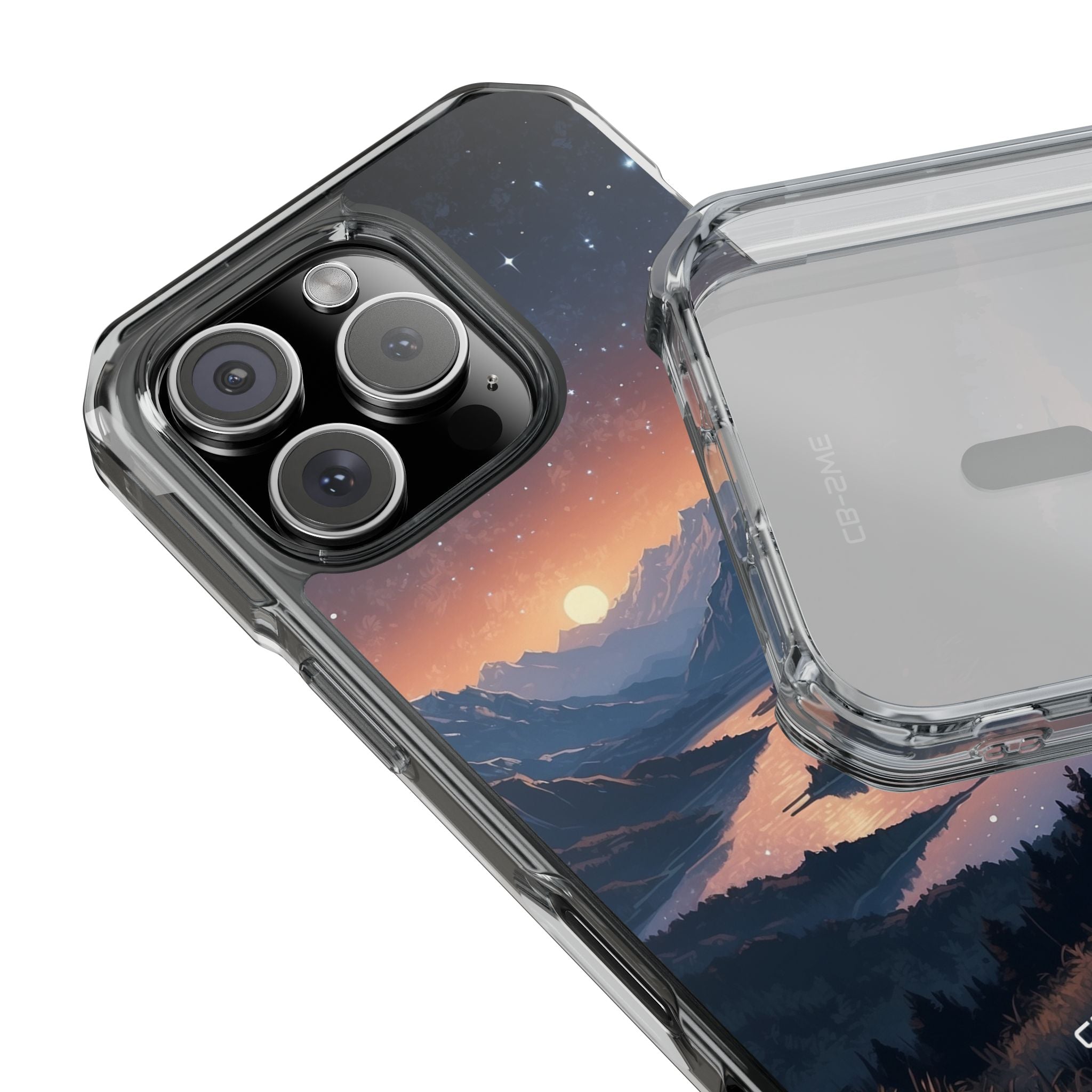 Mountains Embrace Light iPhone Case - Impact