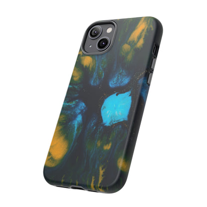 Blue Flower Ink Art iPhone Case (Protective) Phone Case