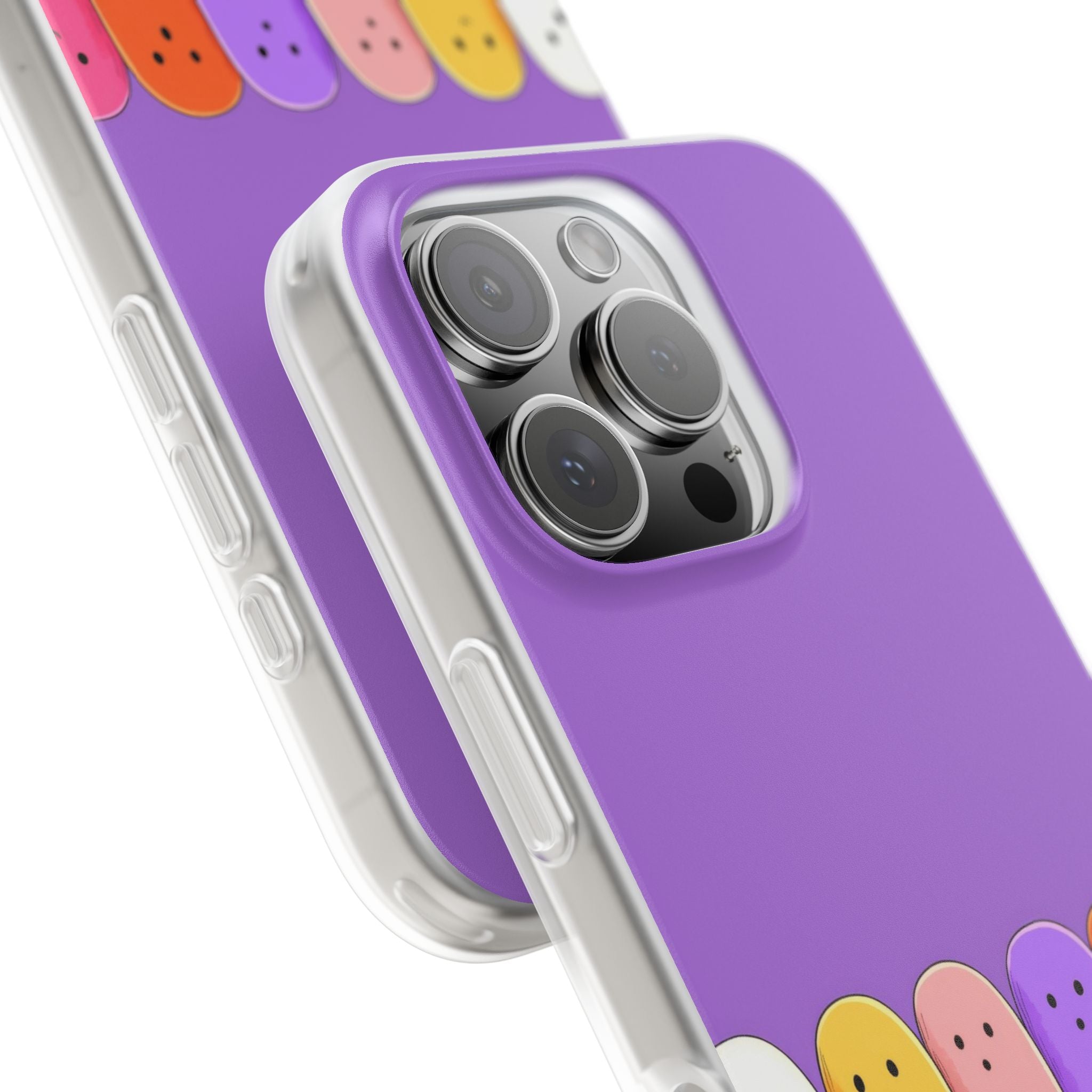 Colorful Ghosts iPhone 16 Pro Case - Soft