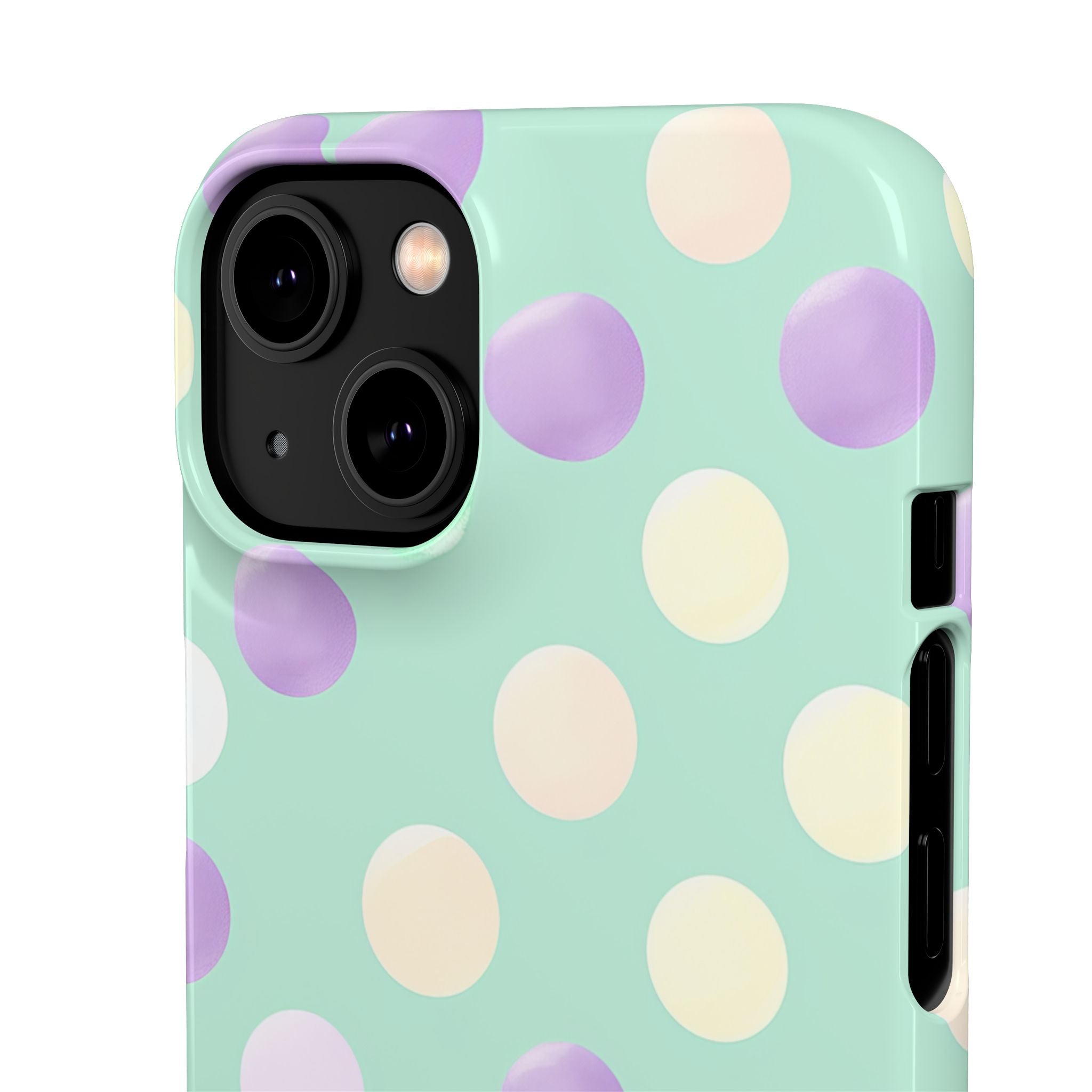 Pastel Polka Dots - Slim iPhone 14 Phone Case