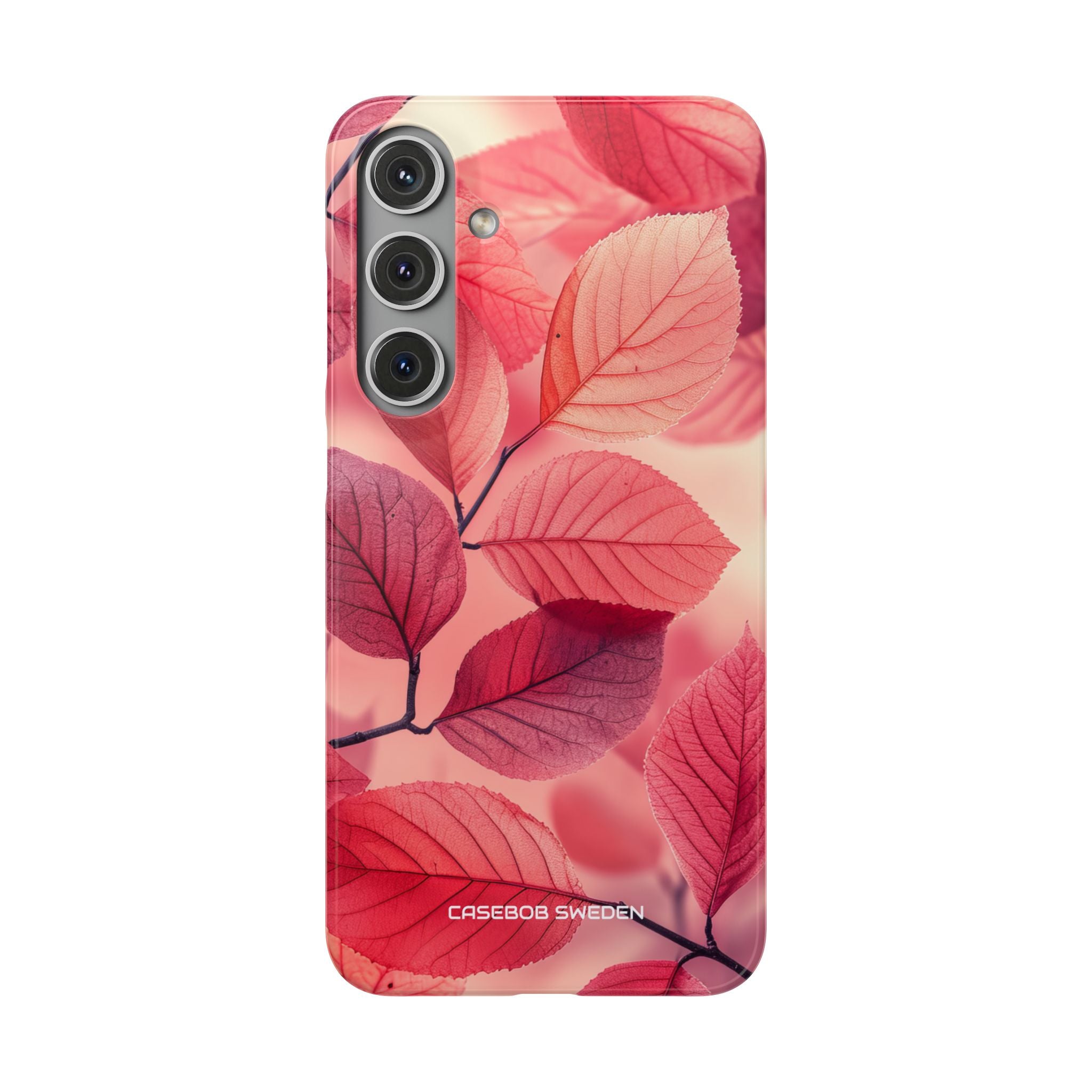 Pink Purple Nature Pattern - Slim Samsung S24 Phone Case