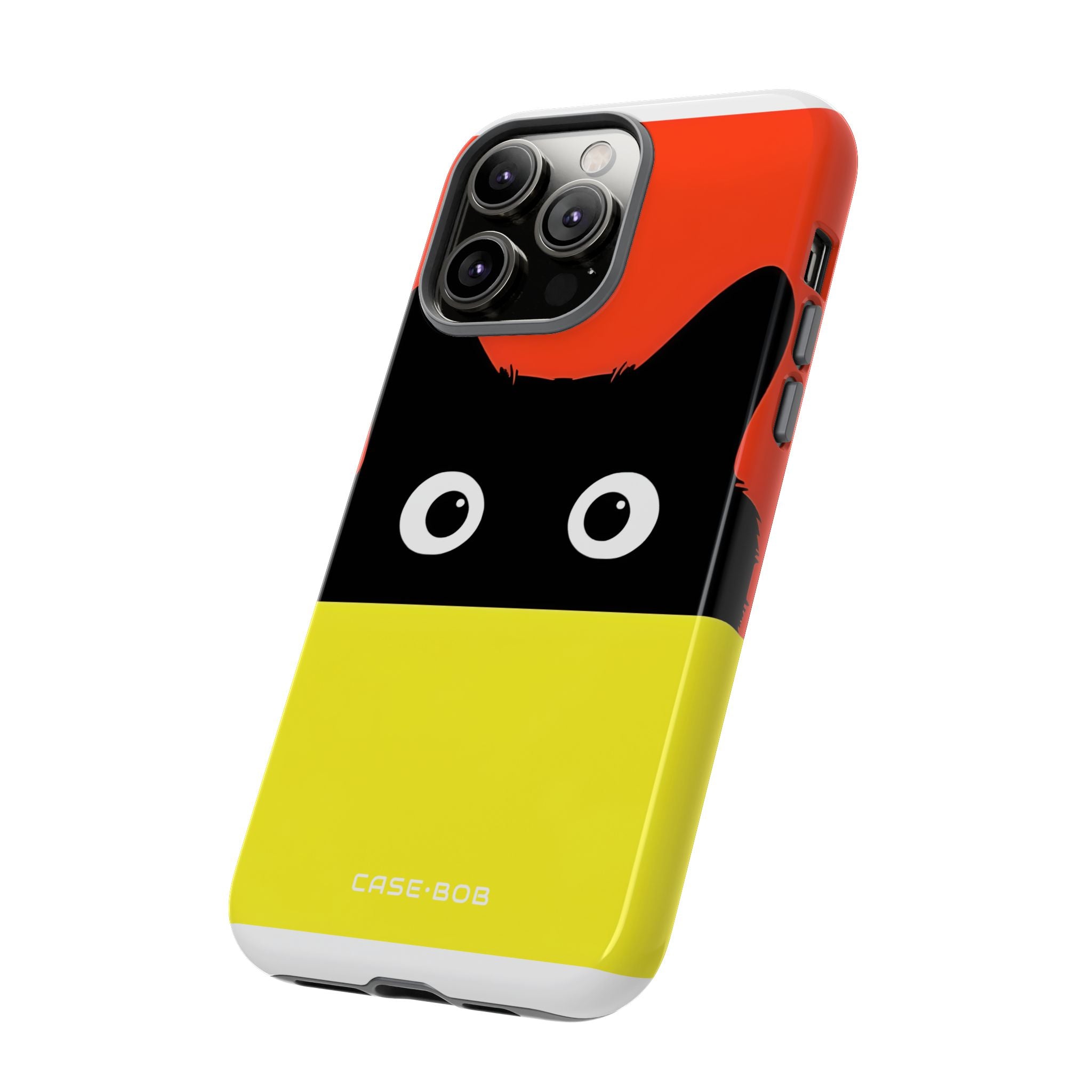 Peekaboo Cat Crimson iPhone 14 Pro Max Case - Tough