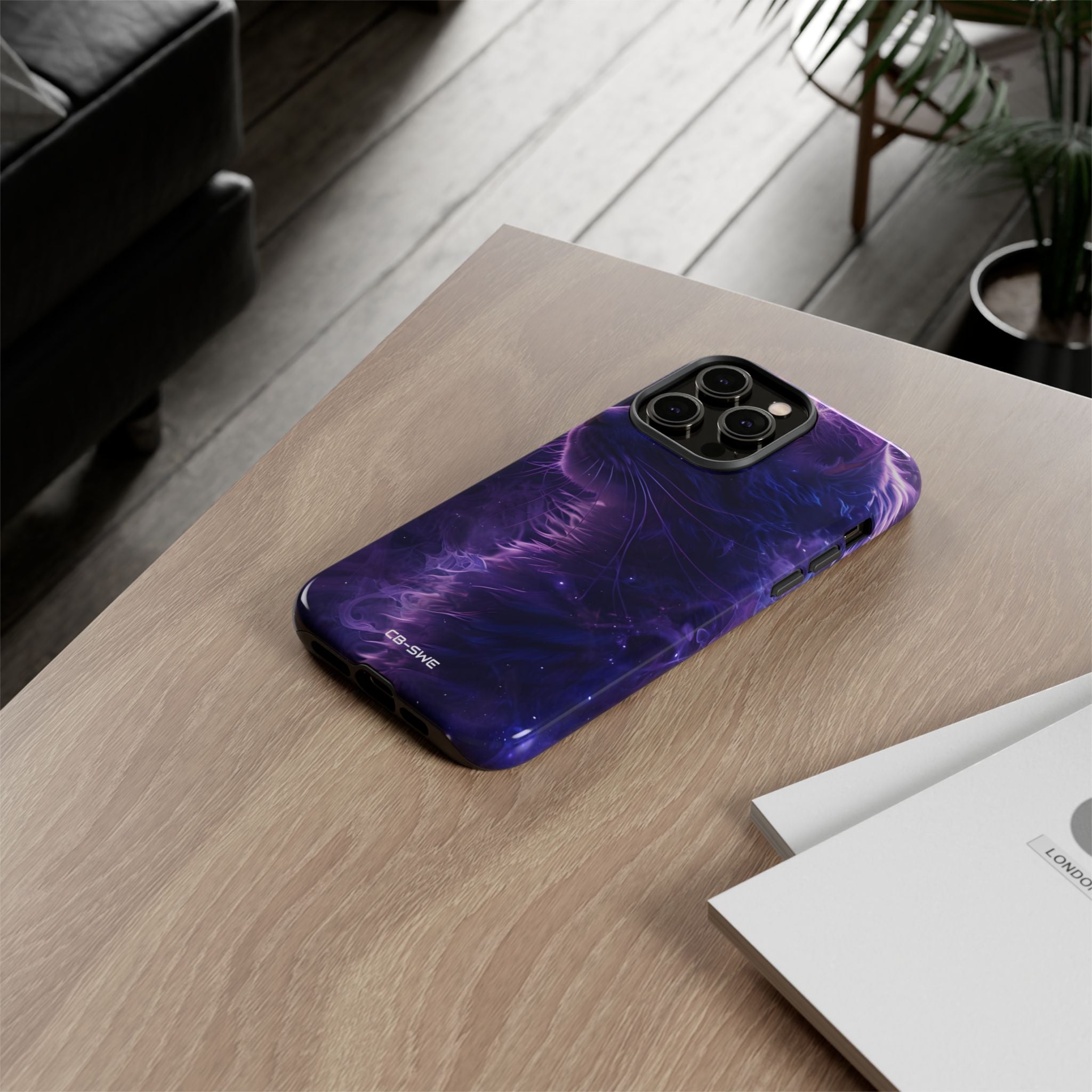 Mystical Starlit Cat - iPhone Case
