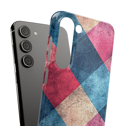 Bold Geometric Squares - Slim Samsung S23 Phone Case