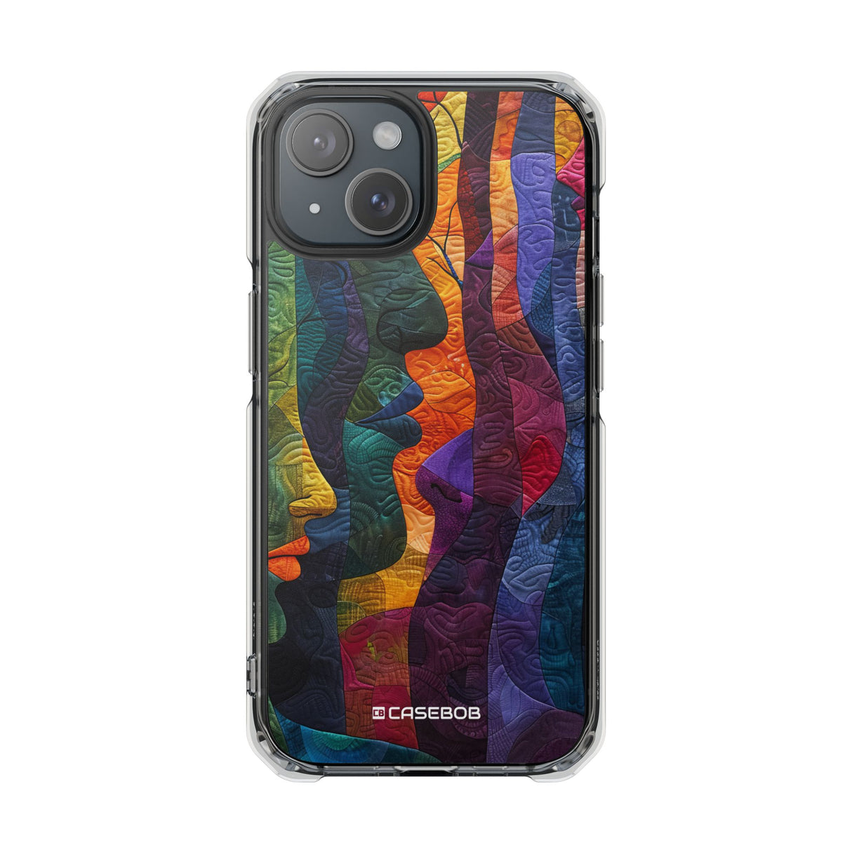 Interwoven Vibrance - Phone Case for iPhone (Clear Impact - Magnetic)