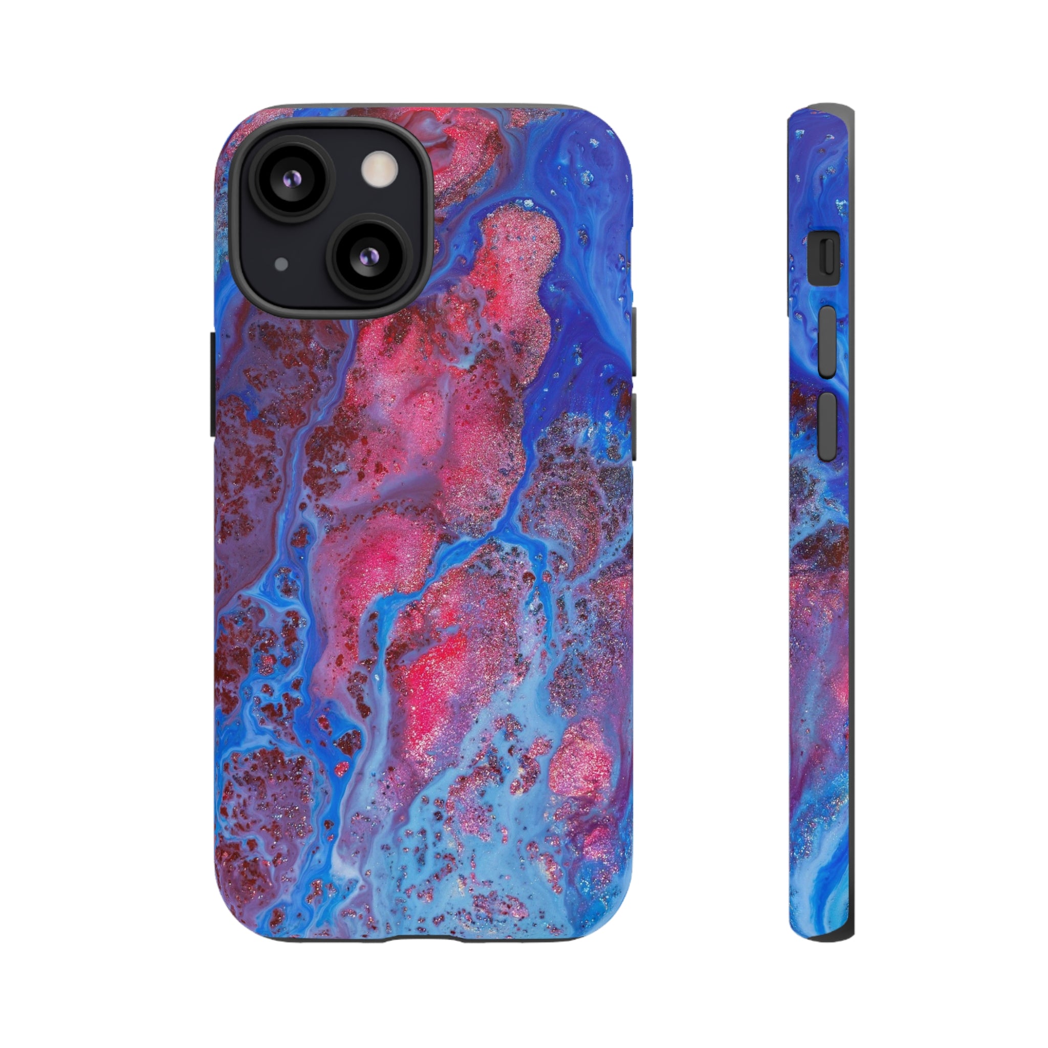 Red Mountain Ink Art iPhone Case (Protective) iPhone 13 Mini Matte Phone Case