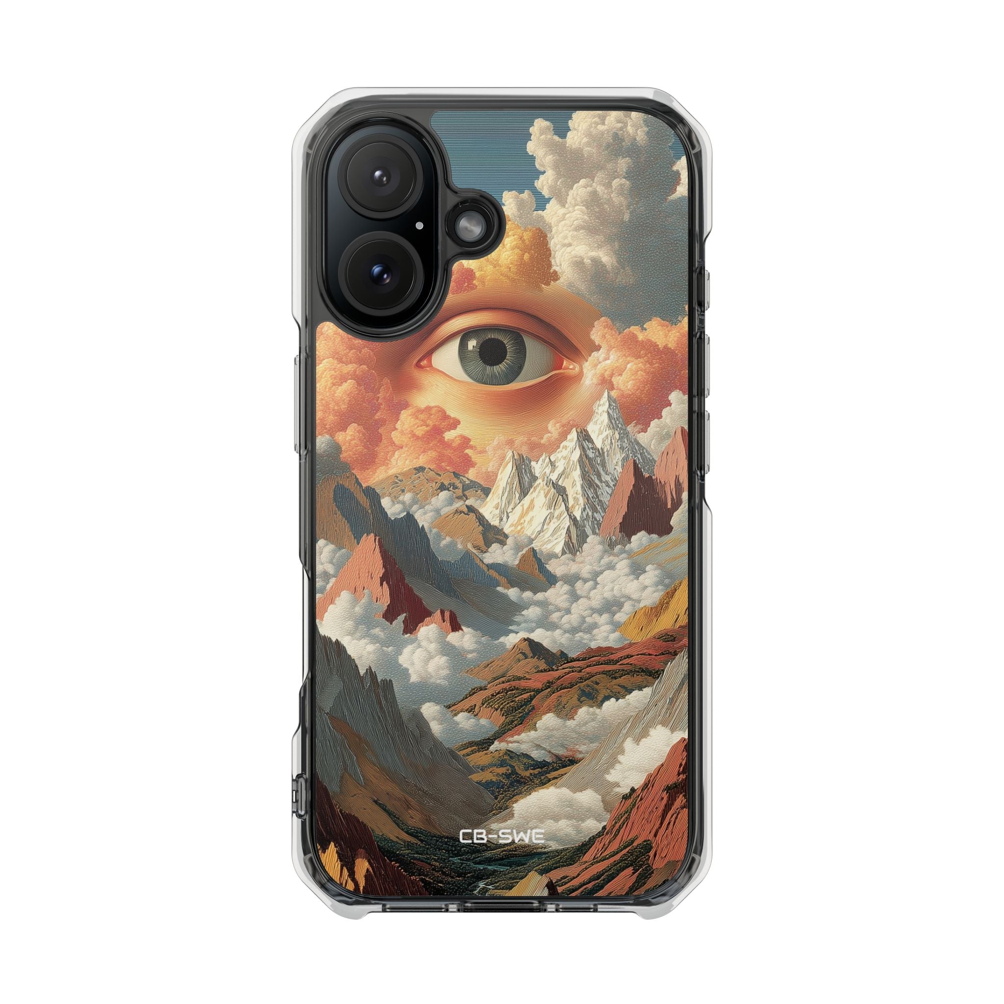 Eye Reflects Mountains iPhone Case - Impact