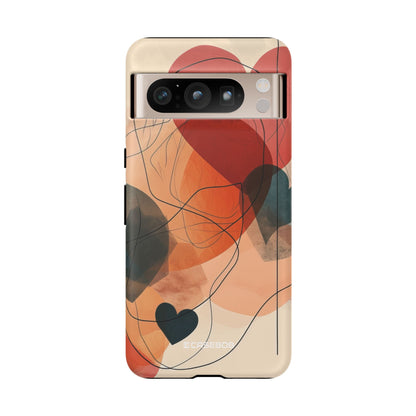 Abstract Heart Harmony - Phone Case for Google Pixel